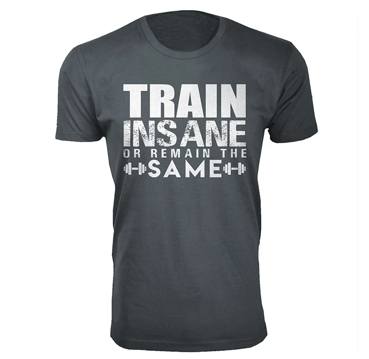 Men's 'Made in the Gym' and 'Train Insane' T-shirt product image