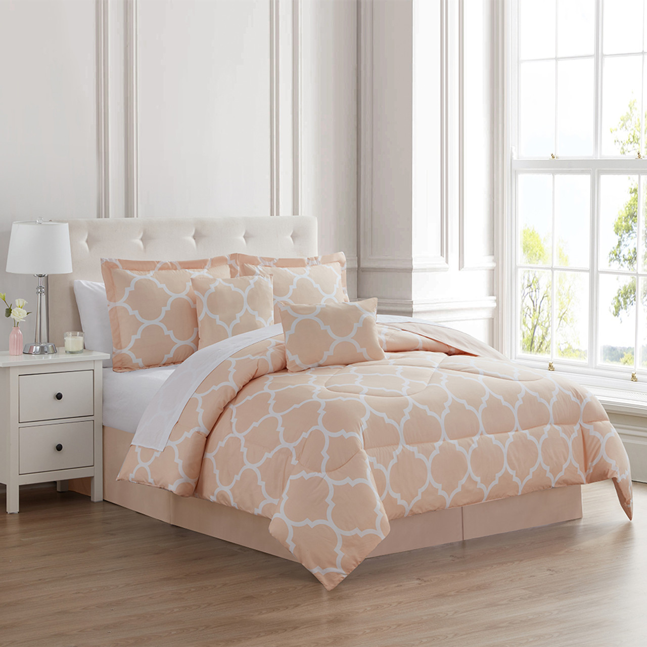 Kathy Ireland 6-Piece Oversized Trellis Comforter Set product image