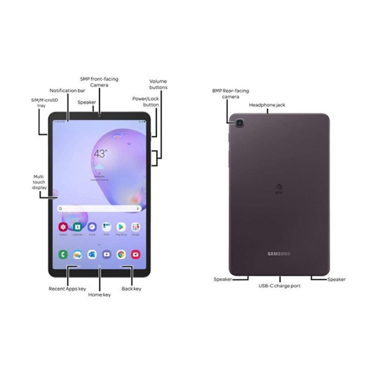 Samsung® Galaxy Tab A 8.4" (2020), 32GB, T307U (Verizon) product image