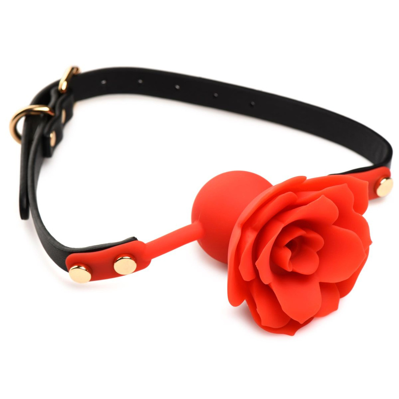 Master Series Blossom Silicone Rose Ball Gag product image