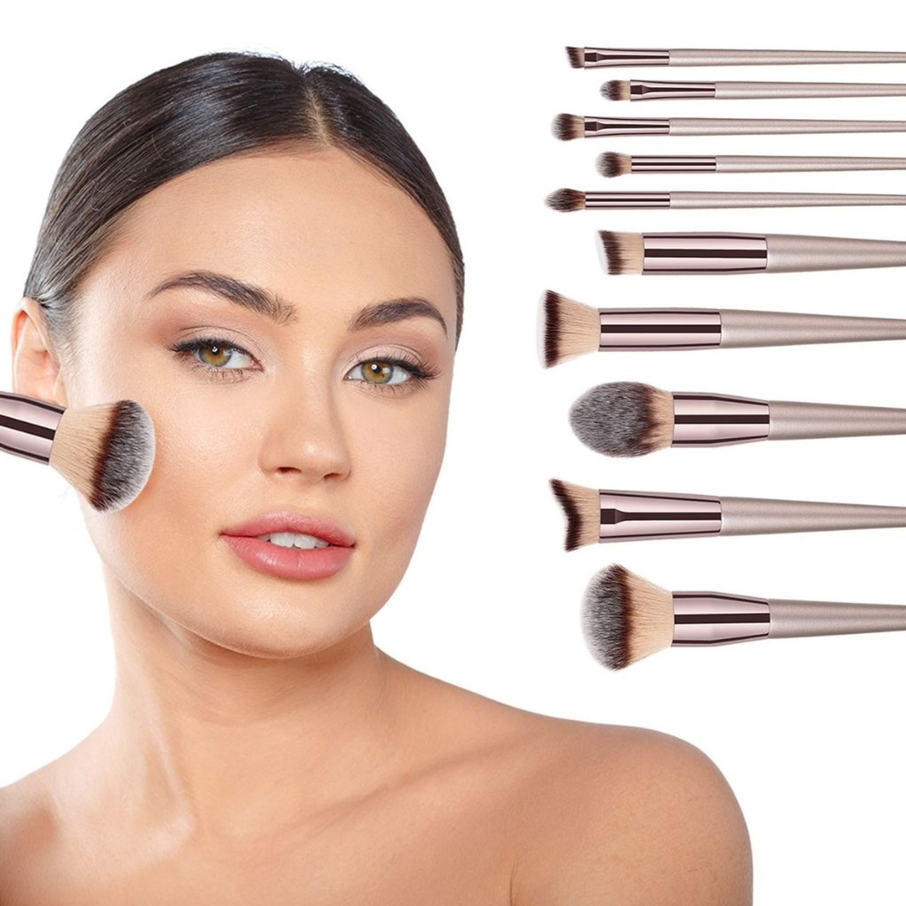10-Piece Professional Makeup Brush Set product image