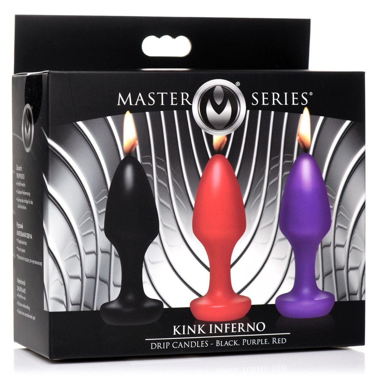 Master Series Kink Inferno Unscented Drip Candles  product image