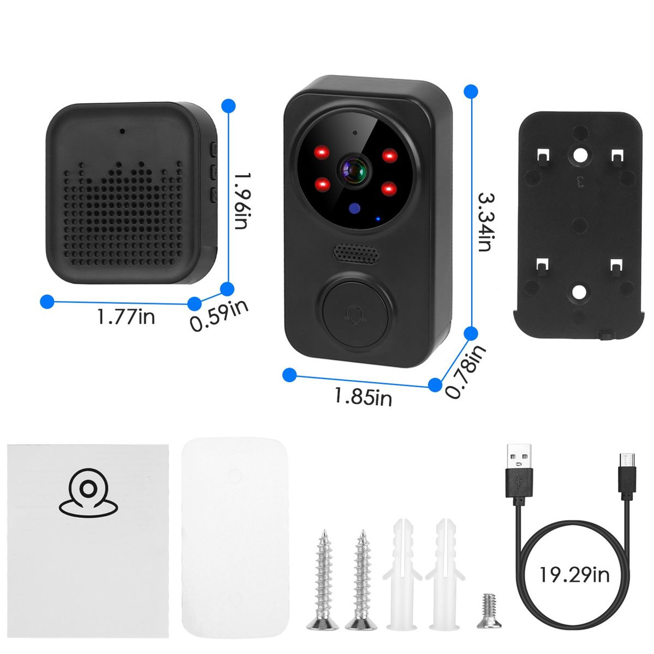 iMounTEK® 2-Way Intercom Visual Doorbell product image