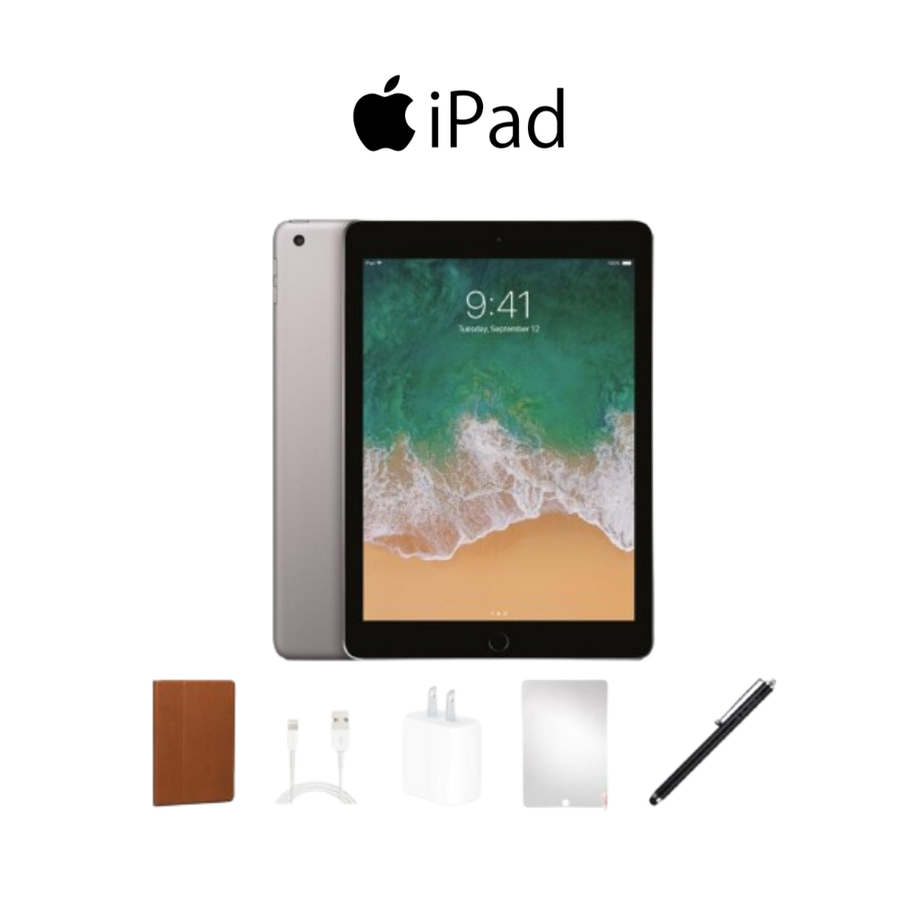 Apple® iPad, 32GB, Wi-Fi Only Bundle (5th Gen) product image