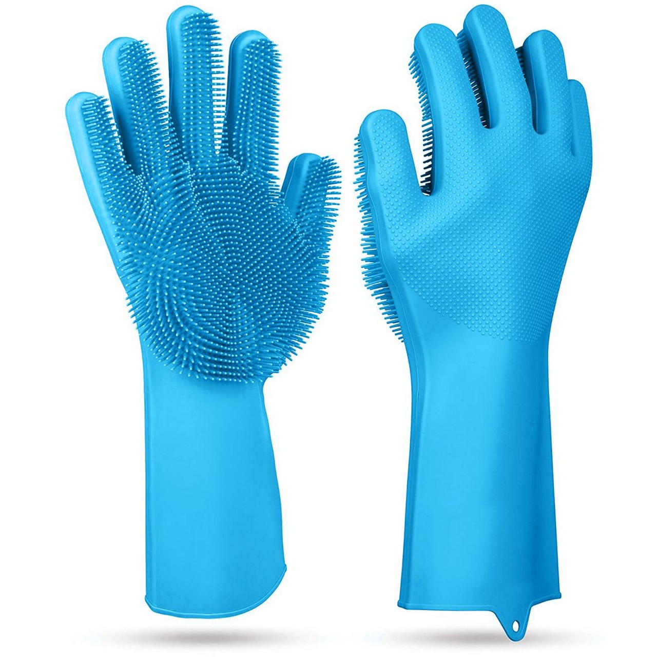 iMounTEK® Silicone Dishwashing Scrubber Gloves (1- or 2-Pack) product image