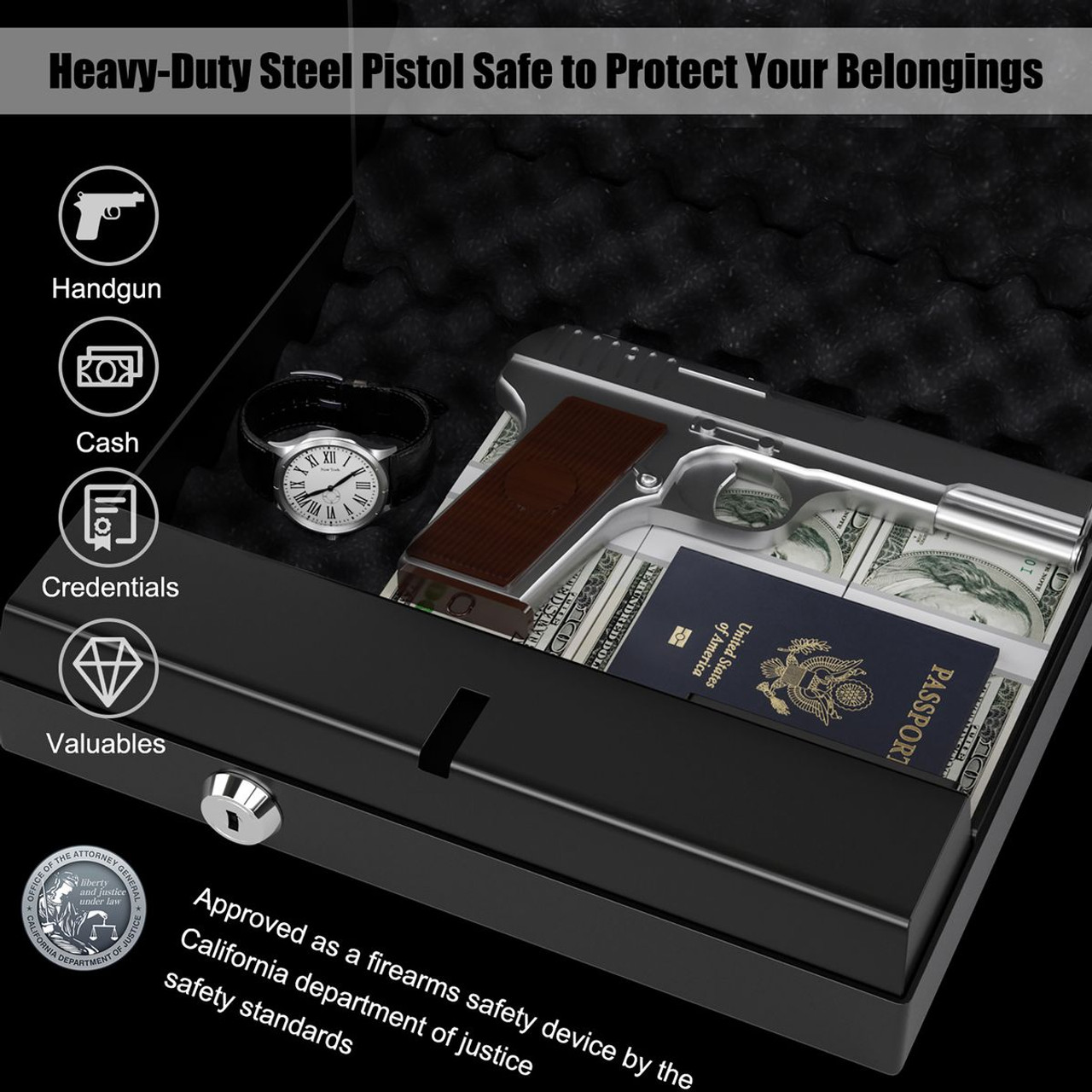 Quick-Access Key Firearm Safe for Enhanced Gun Security product image