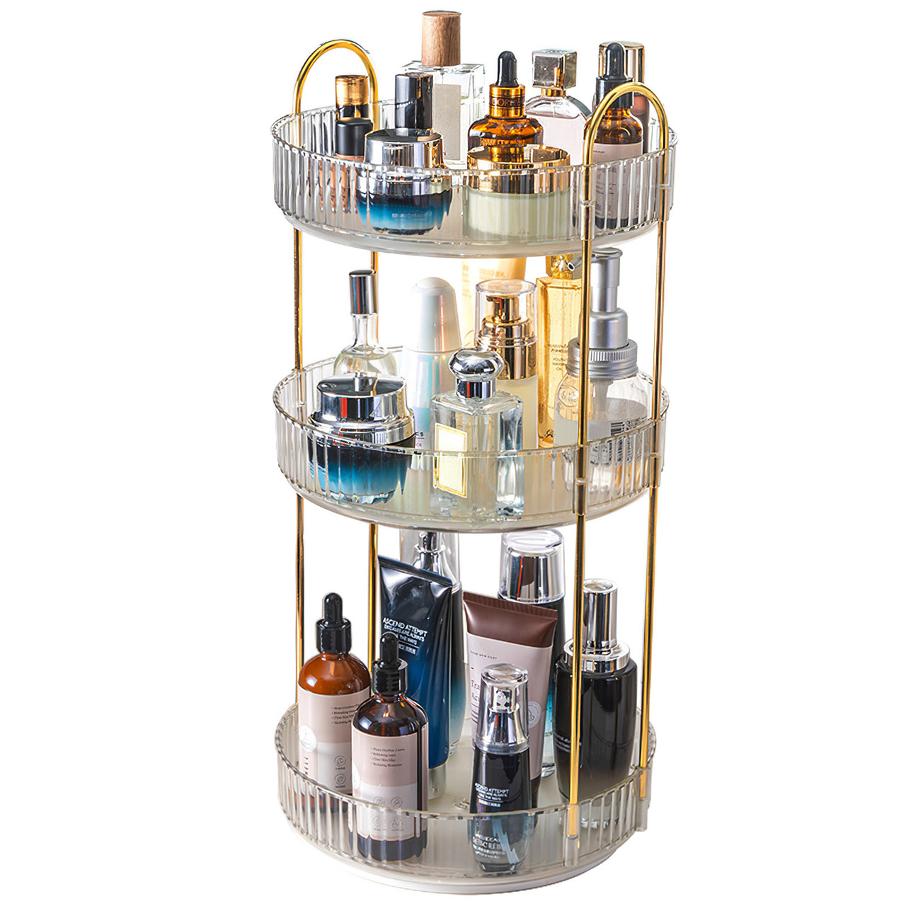 NewHome™ 3-Tier Rotating Makeup Organizer product image