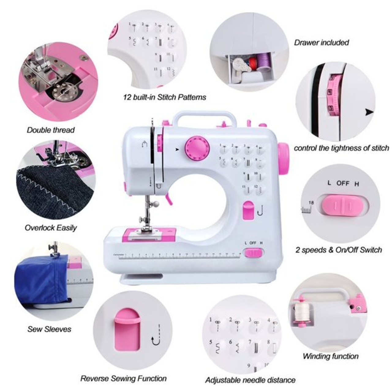 Free-Arm 12-Stitch Sewing Machine product image