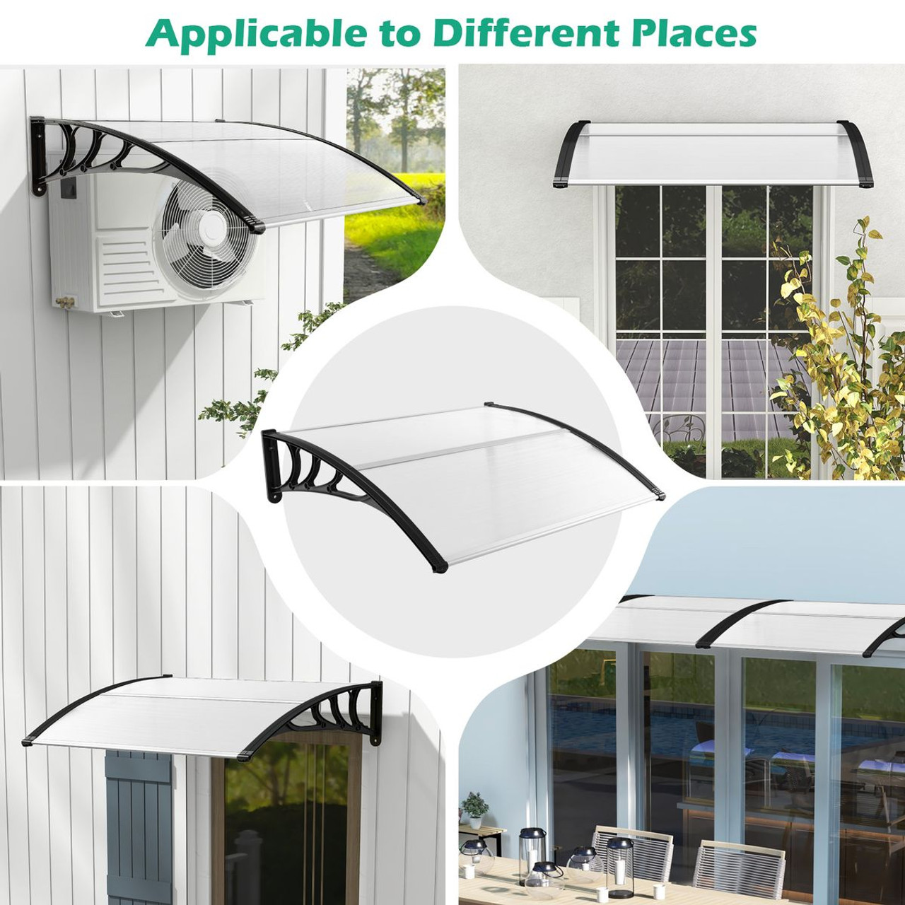 48 x 40-Inch Outdoor Front Door/Window Awning product image