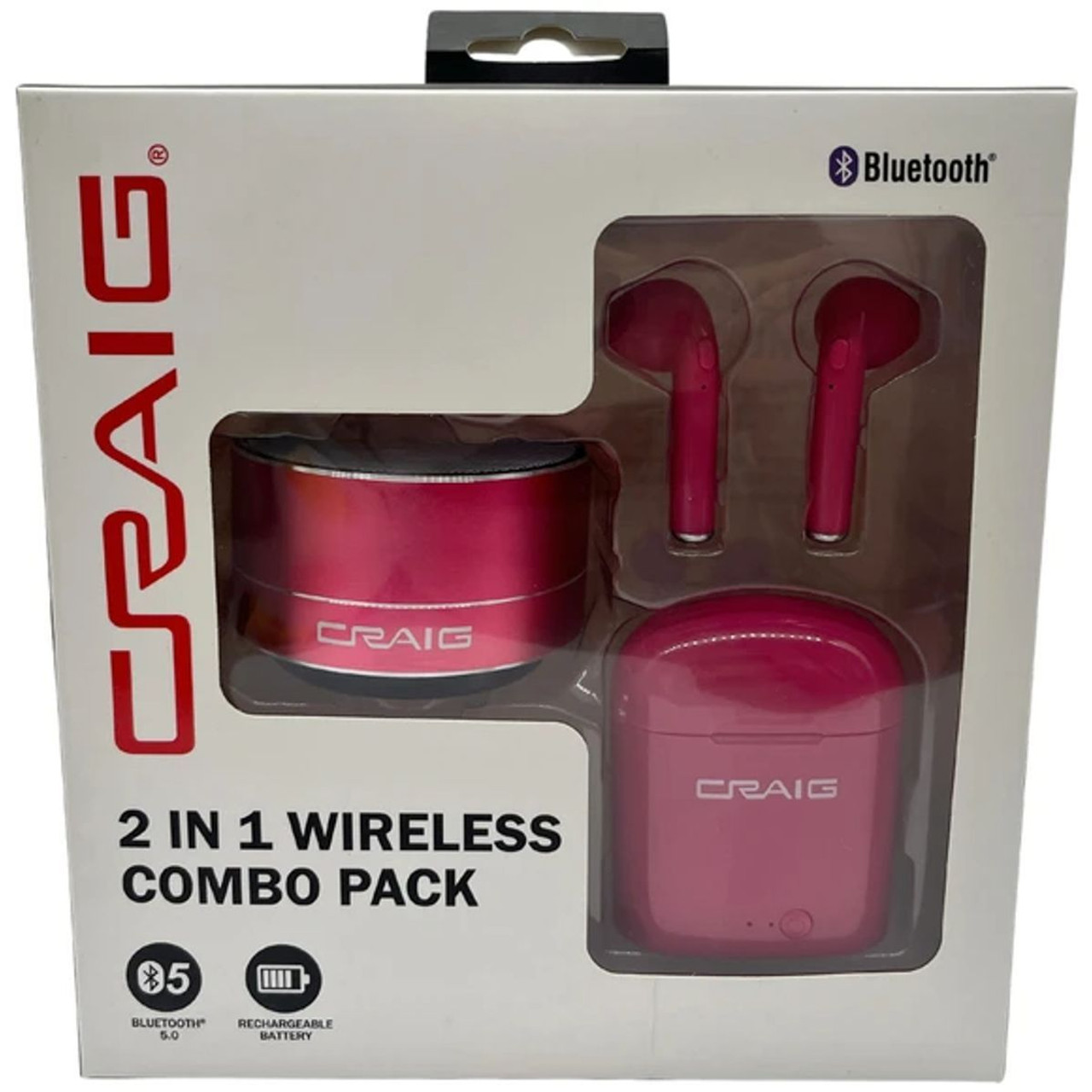 CRAIG® 2-in-1 Wireless Bluetooth Earbuds & Speaker product image