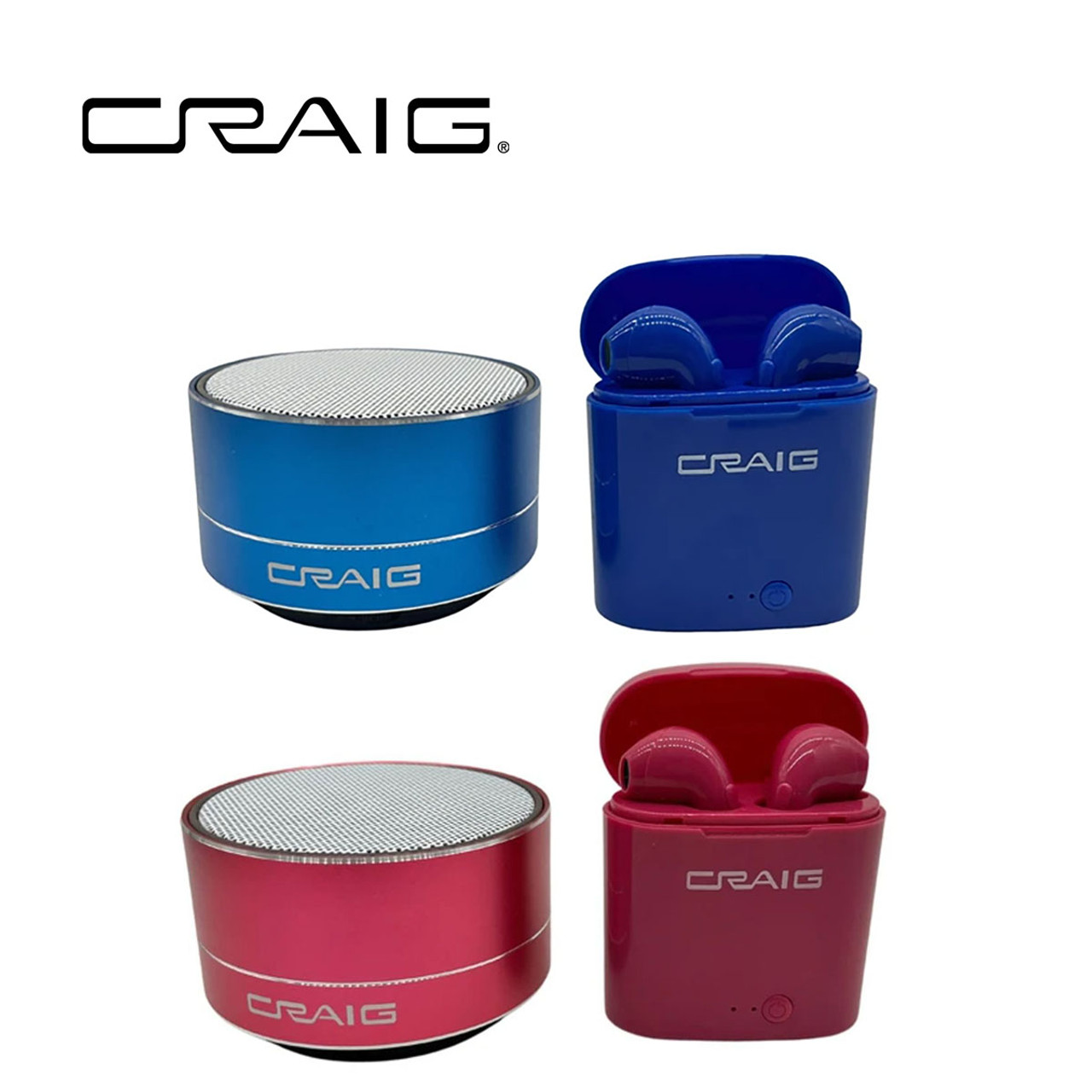 CRAIG® 2-in-1 Wireless Bluetooth Earbuds & Speaker product image