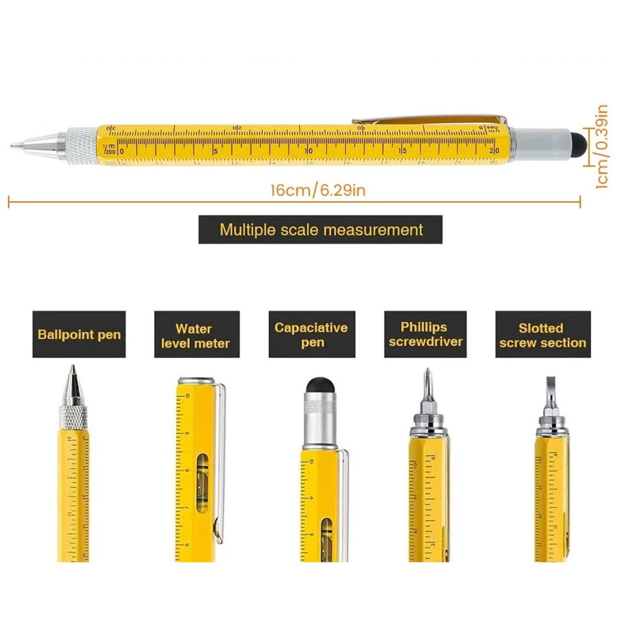 6-in-1 Multi-Tool Ballpoint Pen (1- to 3-Pack) product image