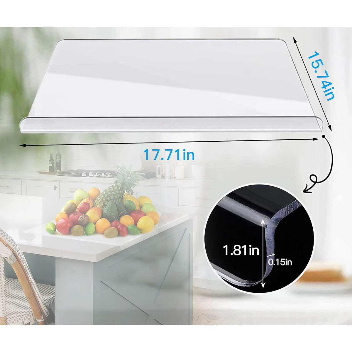 NewHome™ Clear Acrylic Cutting Board (2-Pack) product image