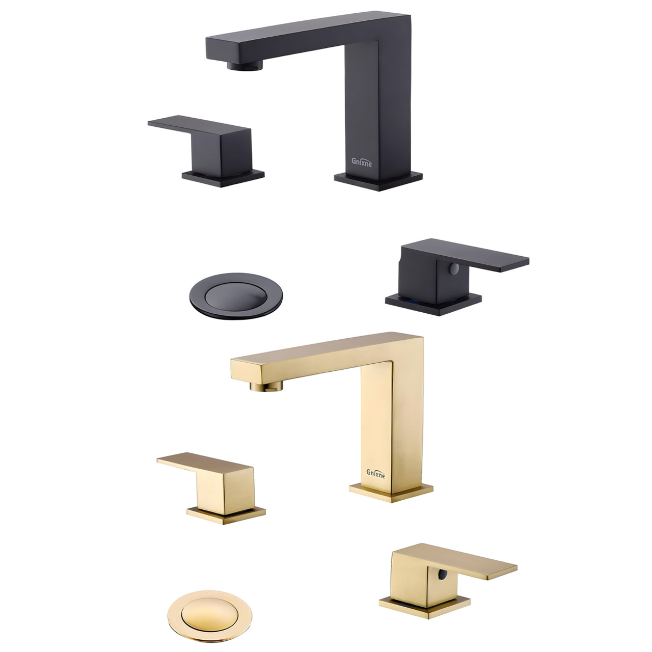 Modern Double-Handle Widespread Bathroom Faucet product image