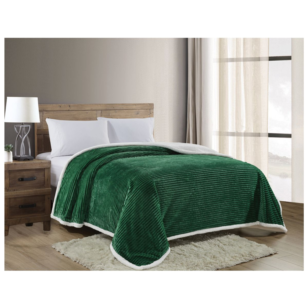 Sheradian Reversible Corduroy Sherpa Blanket (2 Sizes) product image
