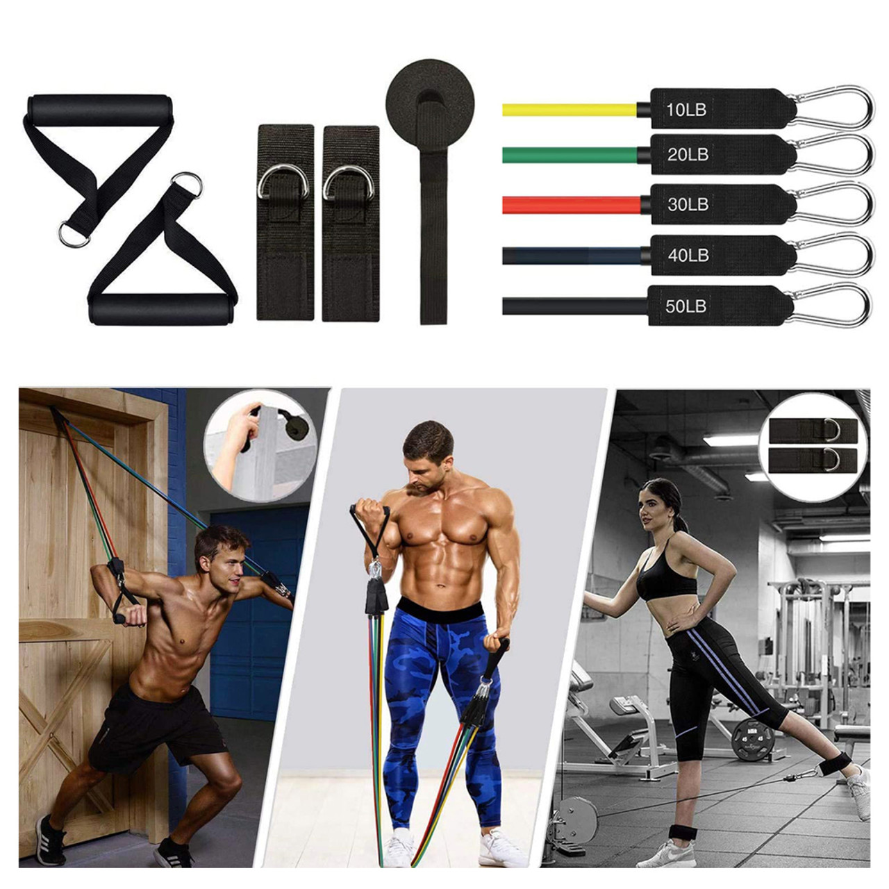 Fitness Resistance Cables with Handles product image