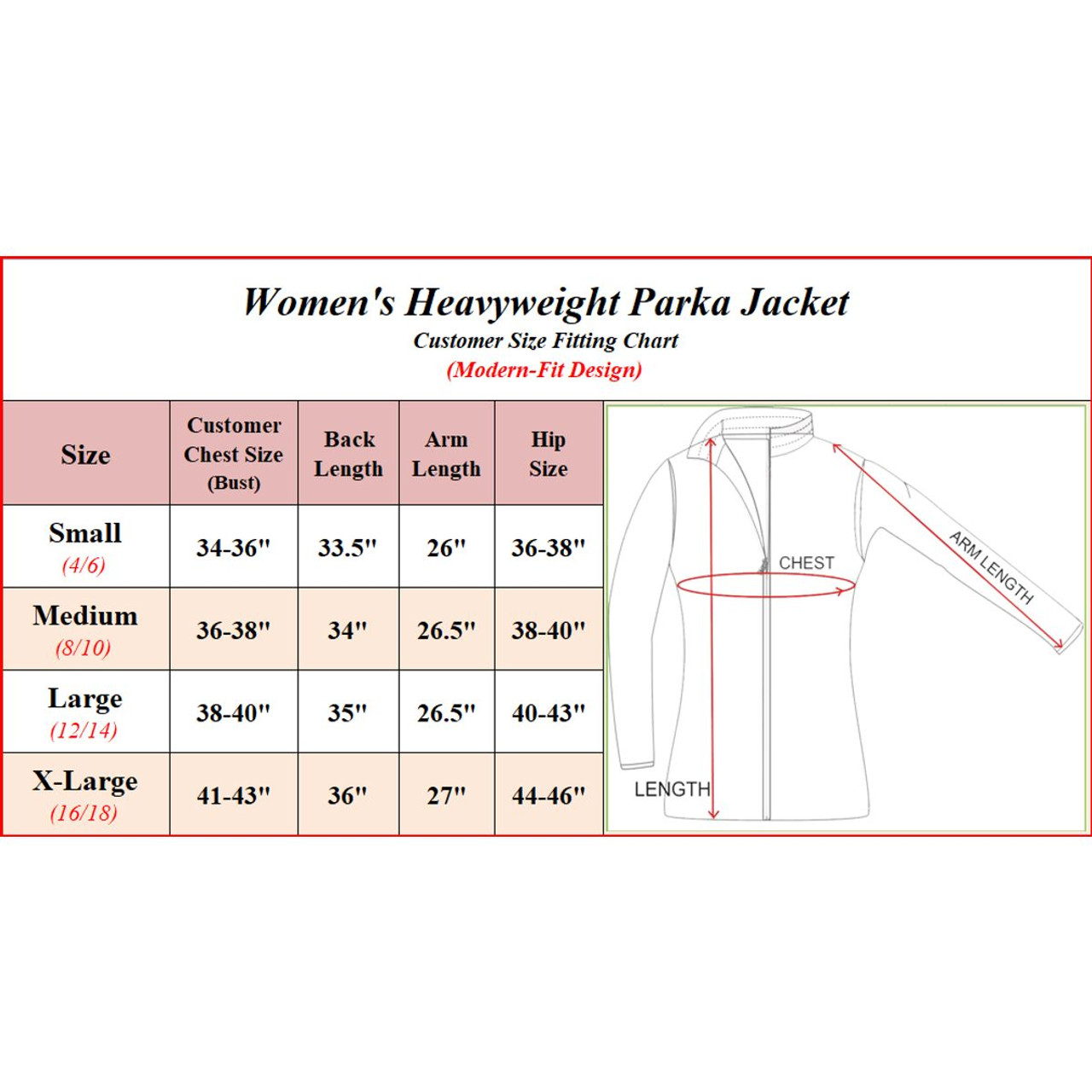 Women's Heavyweight Parka with Detachable Faux Fur Hood product image