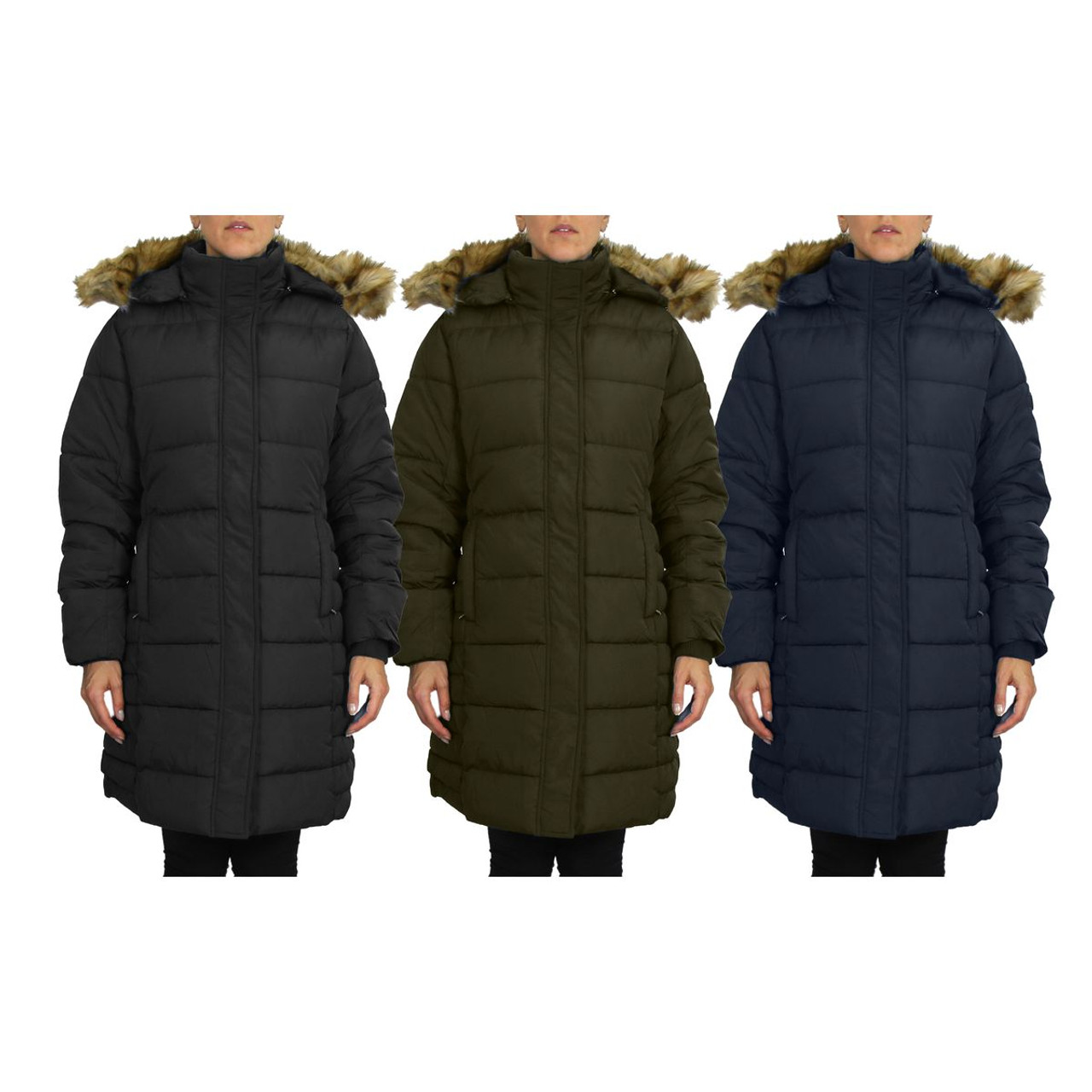 Women's Heavyweight Parka with Detachable Faux Fur Hood product image