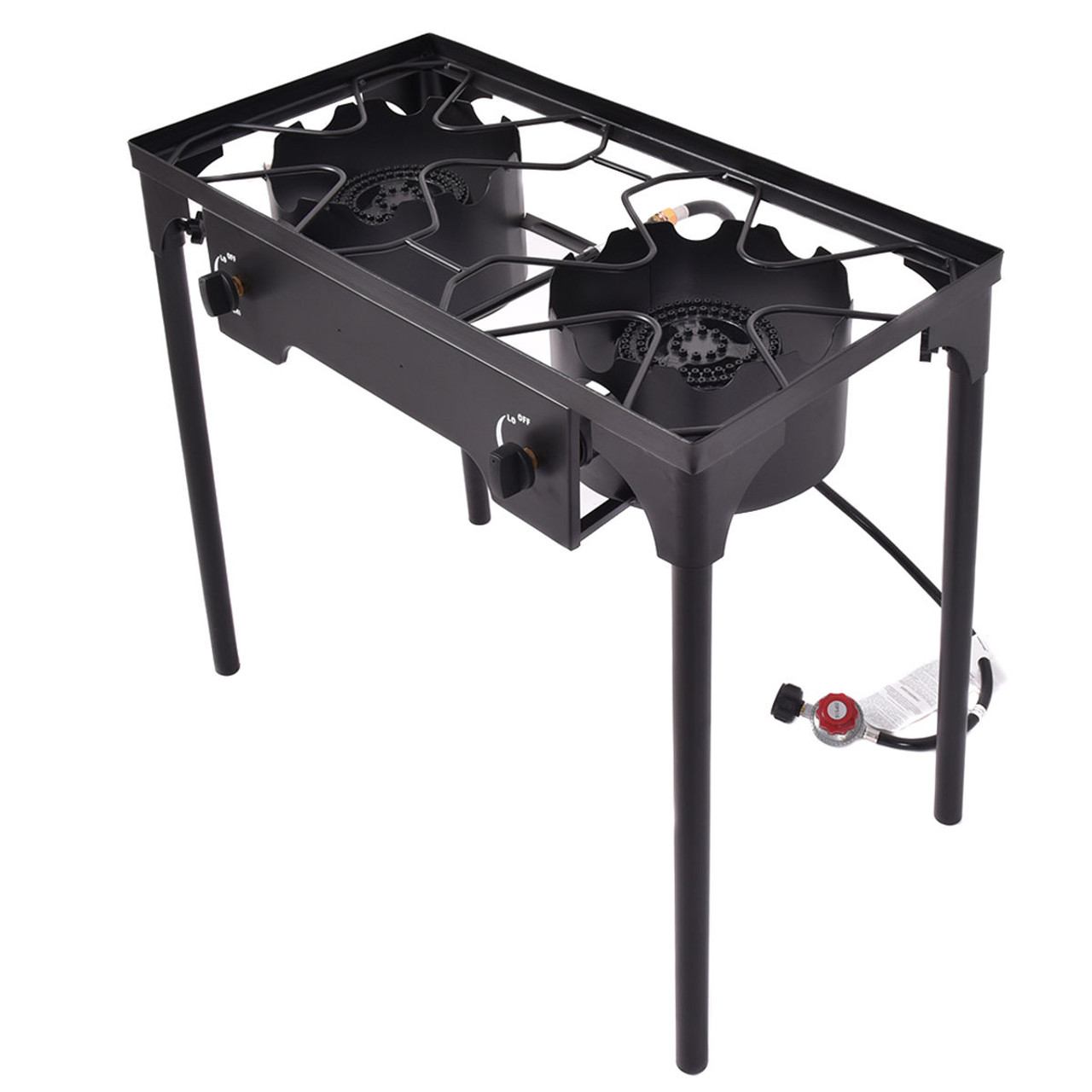 Costway Double Burner Propane Cooker with Outdoor Stove Stand product image