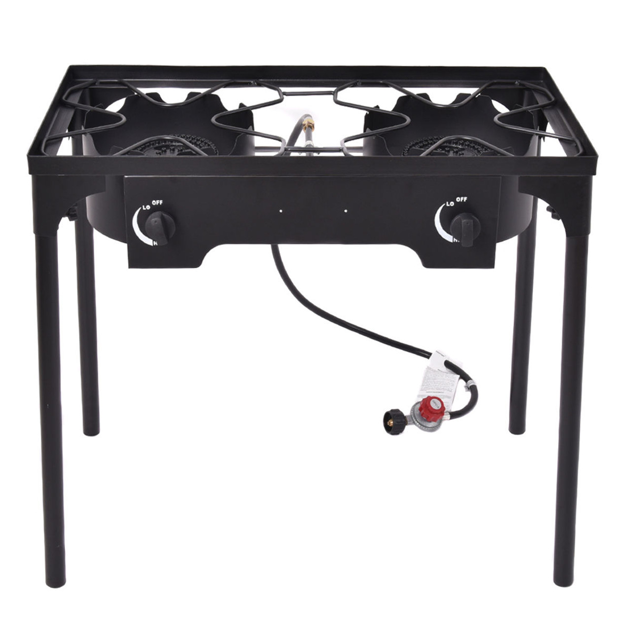 Costway Double Burner Propane Cooker with Outdoor Stove Stand product image