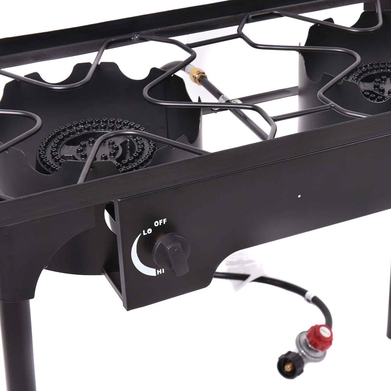 Costway Double Burner Propane Cooker with Outdoor Stove Stand product image