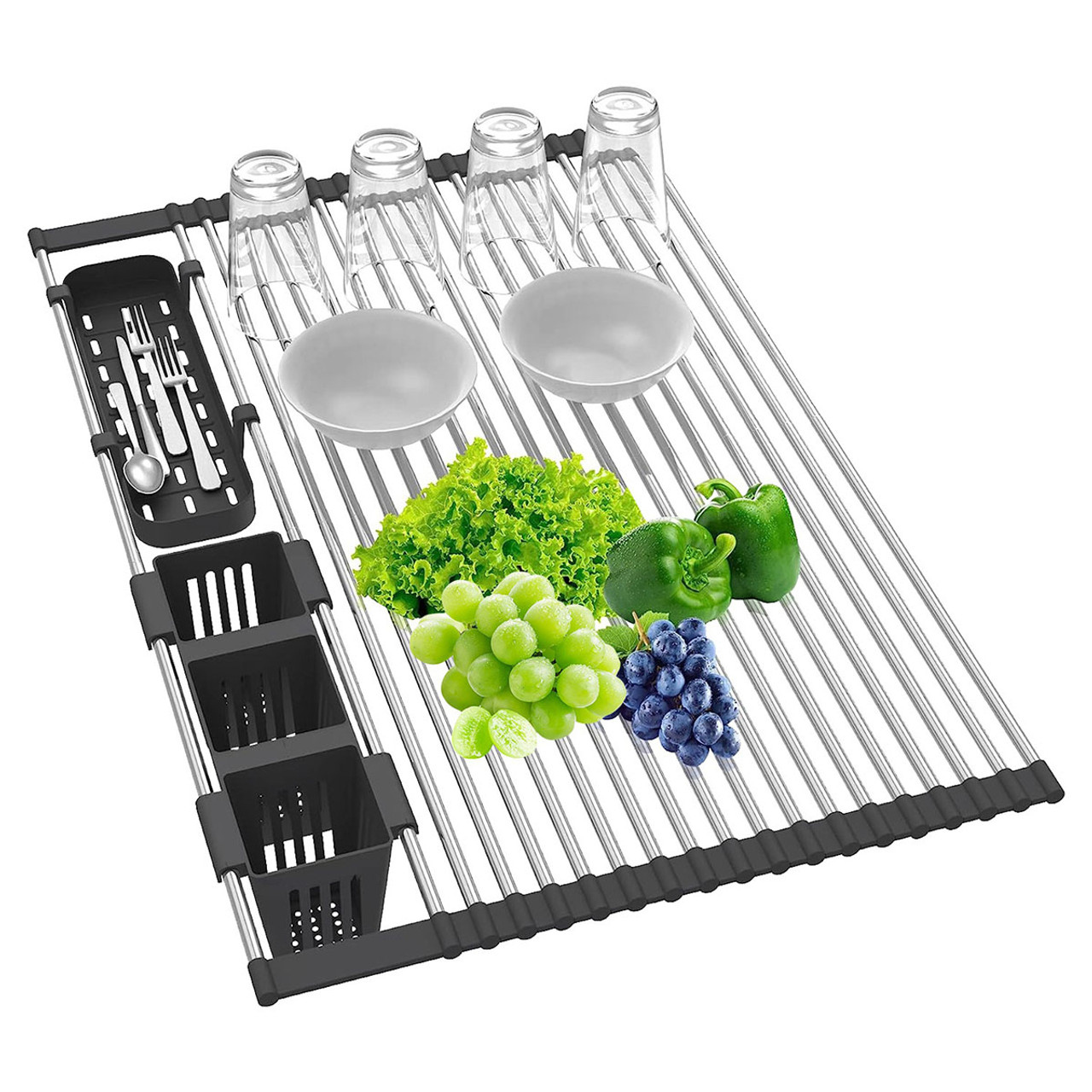 NewHome™ Roll-up Dish Drying Rack product image
