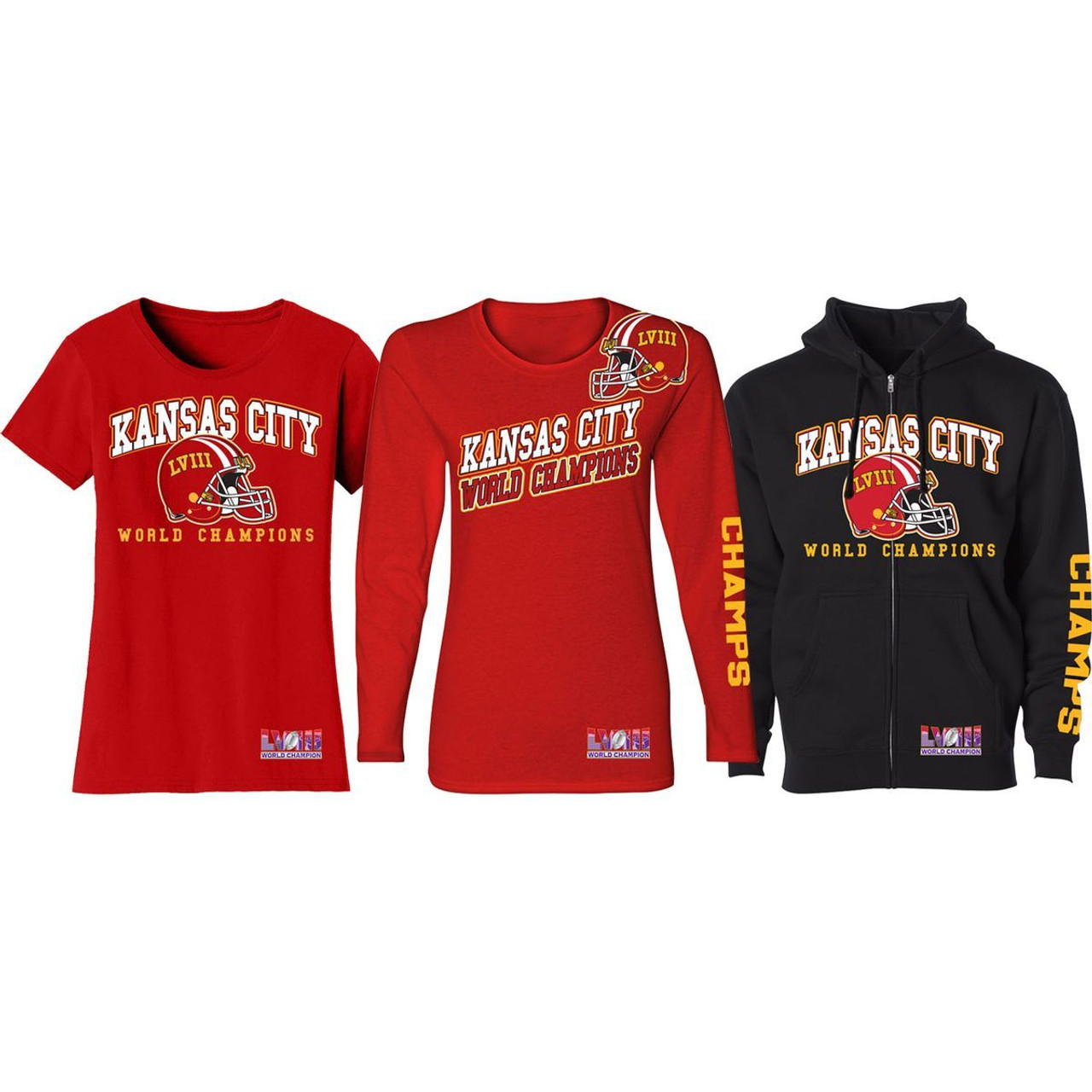 Women's Football Champion Winner Kansas City Shirt or Hoodie product image