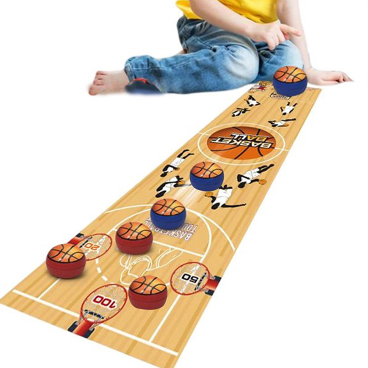 Tabletop Roll-up Sports Games - Basketball, Curling, Bowling, Football, Golf product image