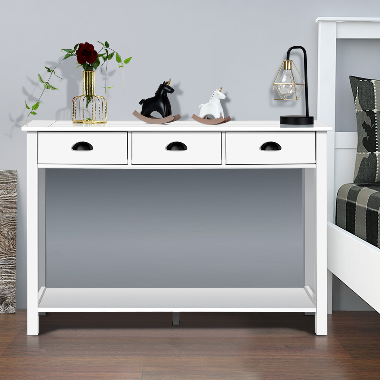 Costway 47'' Console Table with Drawers and Shelf product image