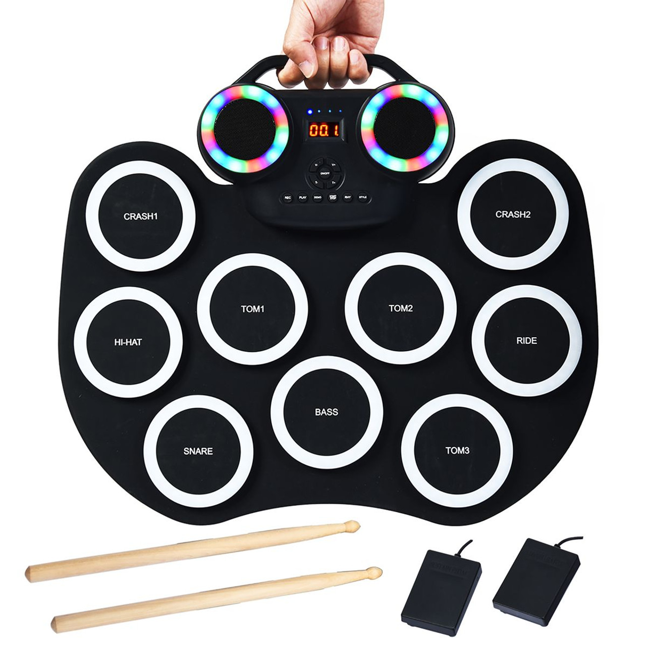 Costway Electronic Drum Set with 9 Pads, MIDI, Speaker, Headphone product image