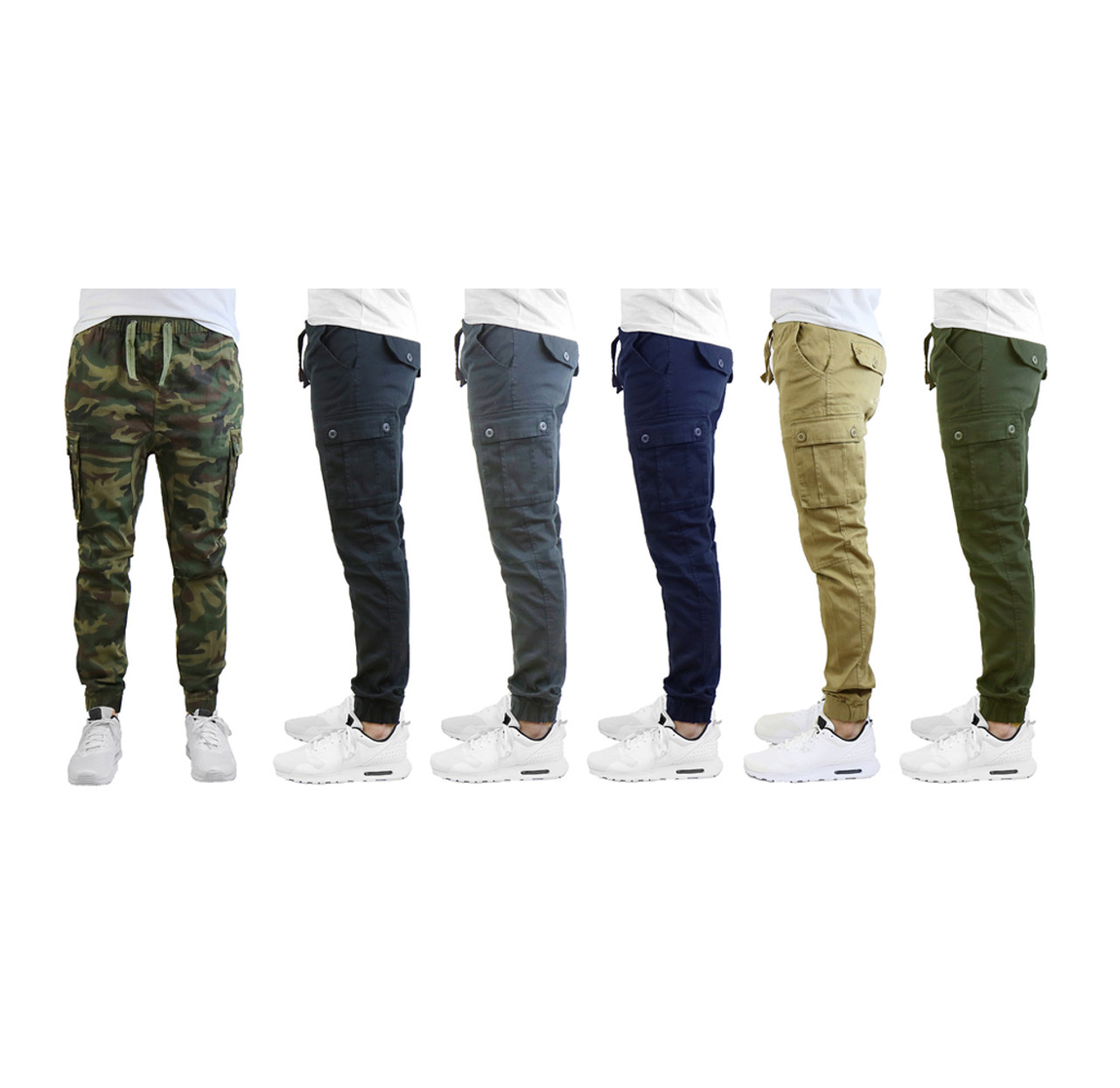 Men's Stretch Fit Cotton Cargo Joggers product image