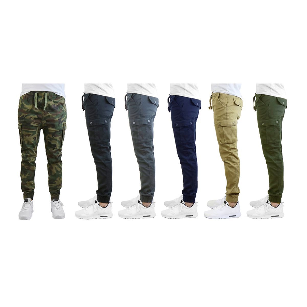 Men's Stretch Fit Cotton Cargo Joggers product image