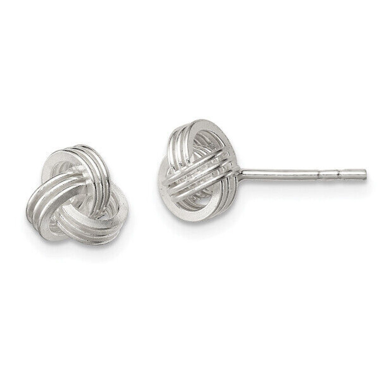 Sterling Silver Love Knot Stud Earrings product image