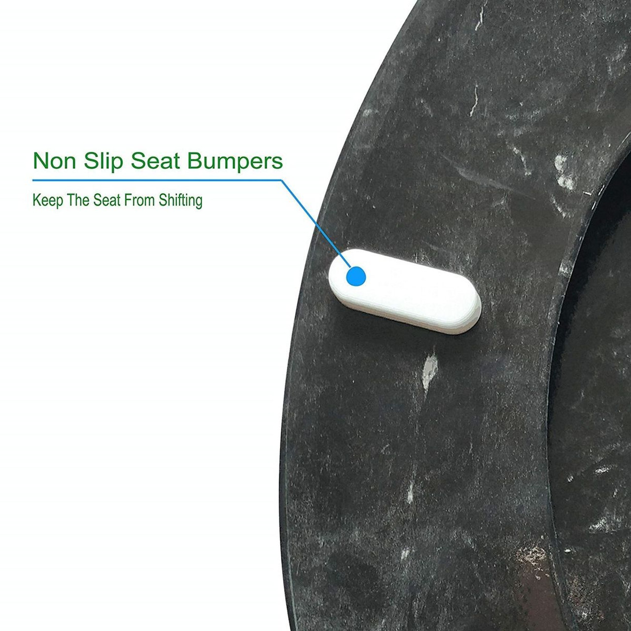 Round Toilet Seat with Easy Clean & Change Hinge product image