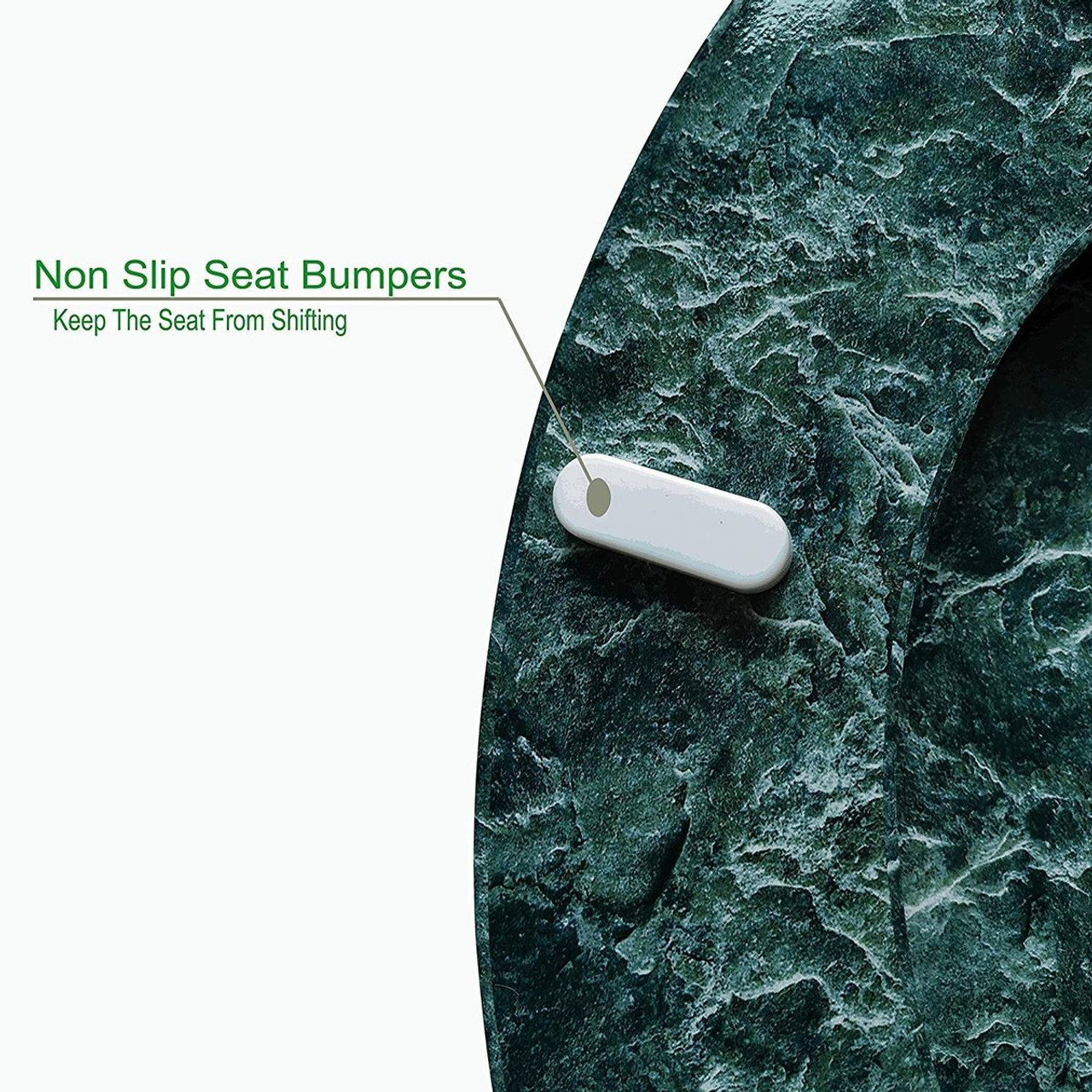 Round Toilet Seat with Easy Clean & Change Hinge product image