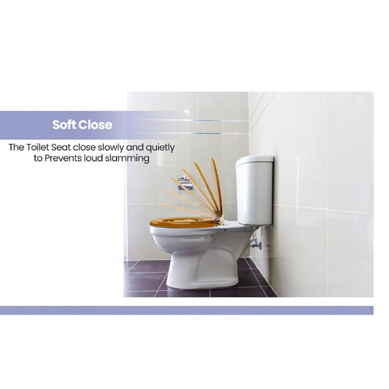 Round Toilet Seat with Easy Clean & Change Hinge product image