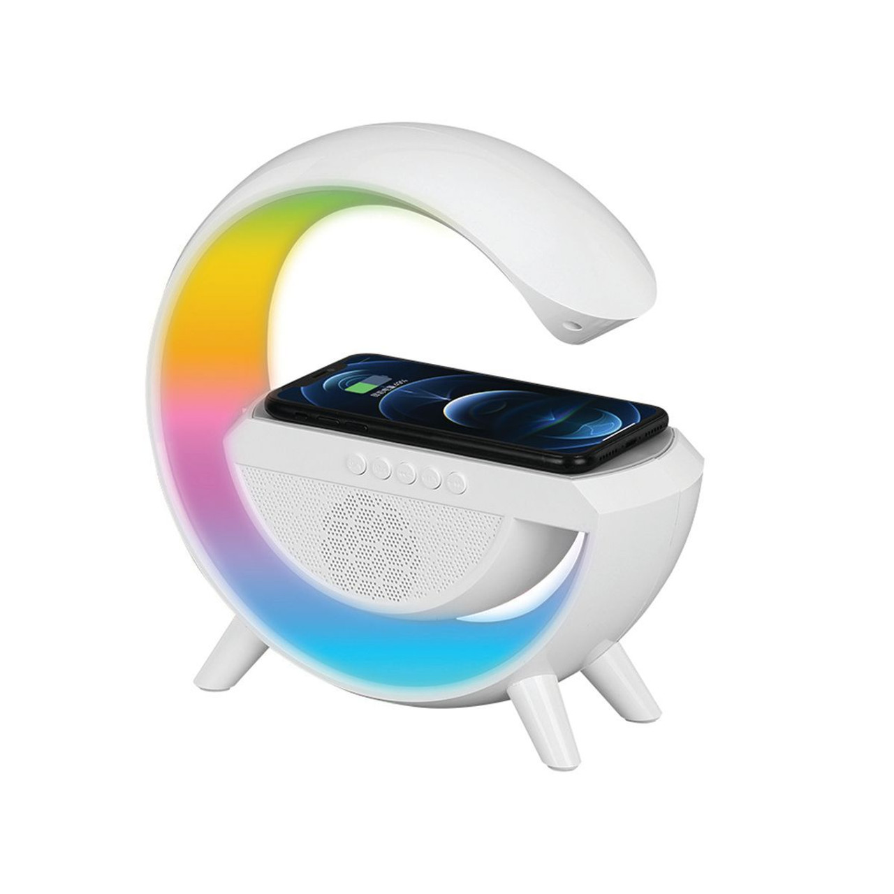 Bluetooth LED Wireless Charging Speaker with FM Radio product image