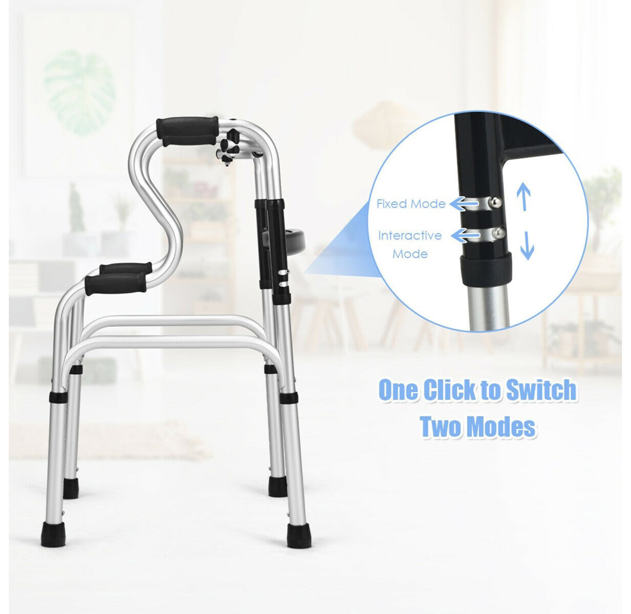 One-button Folding Adjustable Height Walker product image