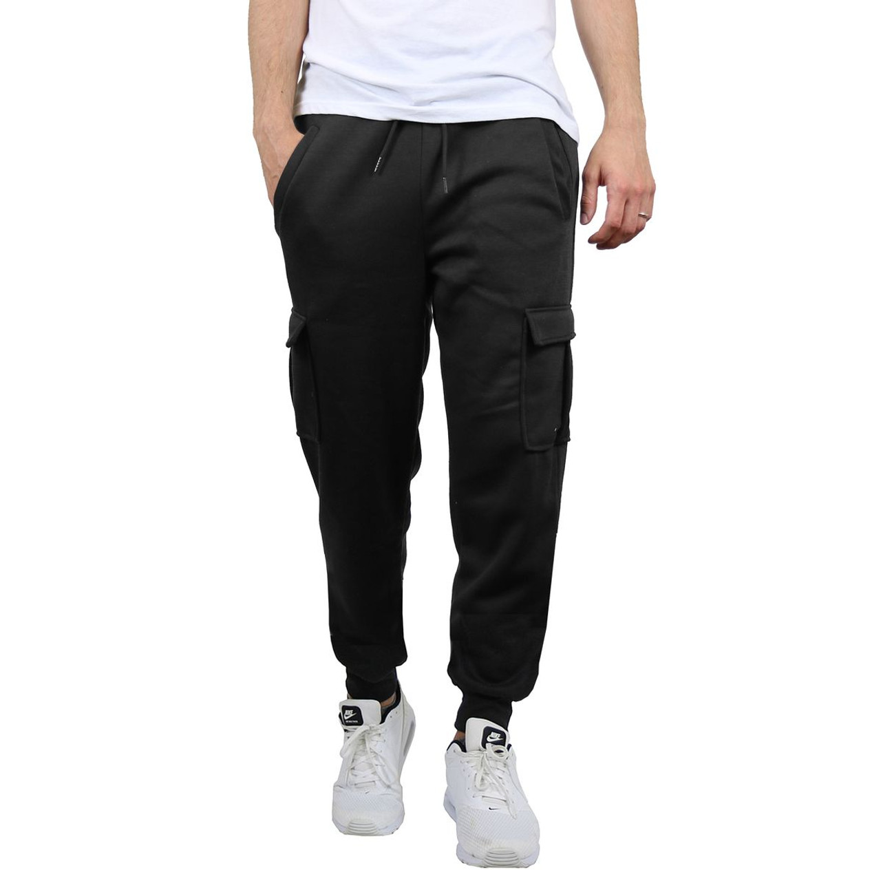 Men's Slim-Fit Cargo Pocket Fleece Jogger Sweatpants (1- or 3-Pack) product image