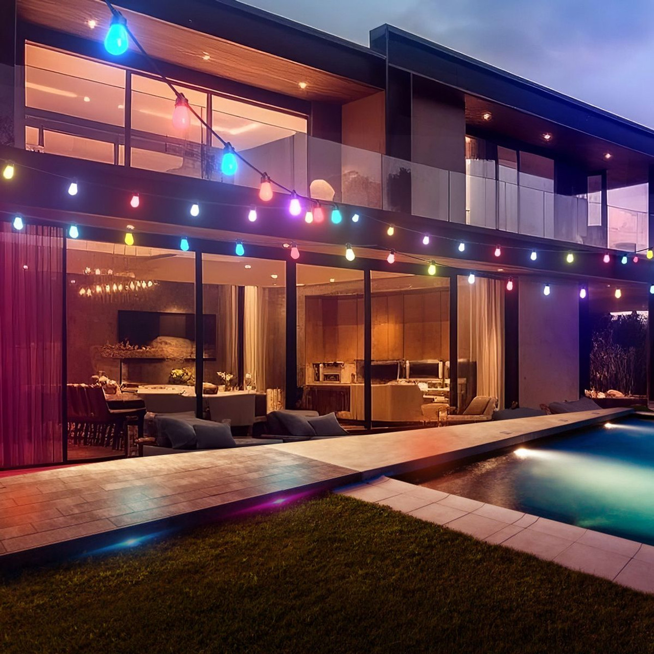 iMounTEK LED Multi-Color Hanging Lights product image