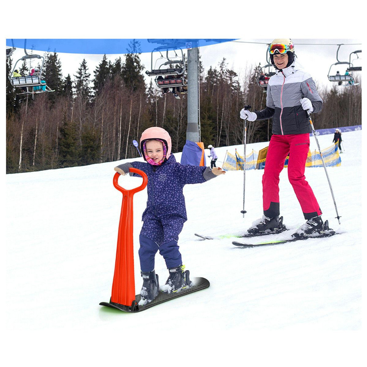 Kids' 1-Rider Snow Scooter with Grip Handle product image