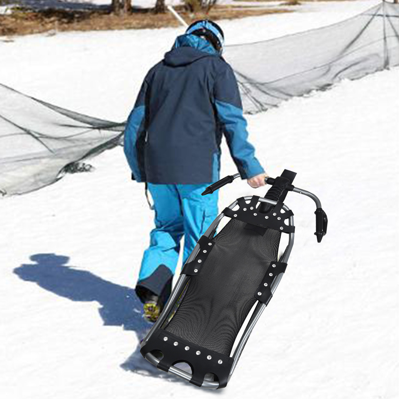 Snow Racer Sled with Textured Grip Handles & Mesh Seat product image