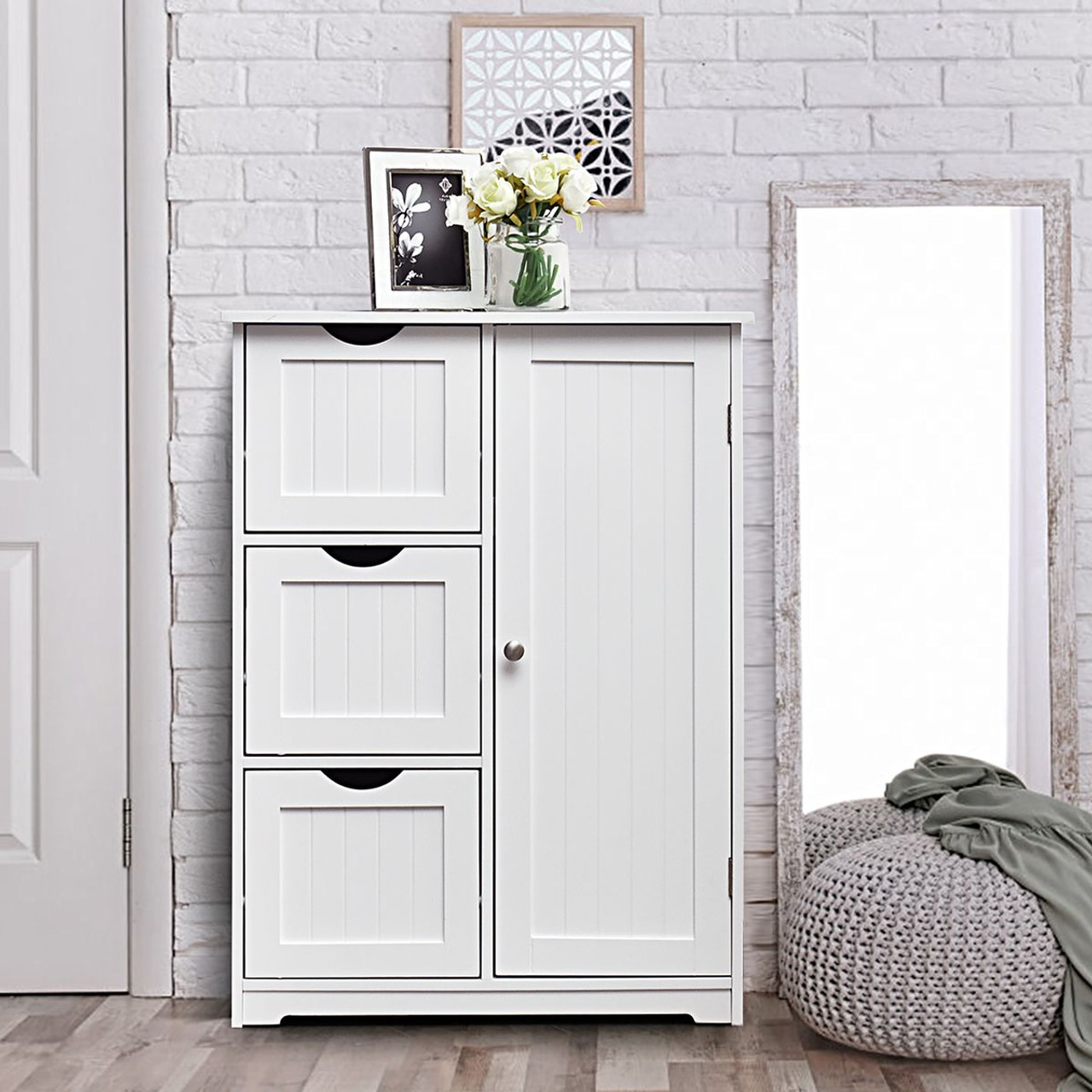 Costway Floor Cabinet with 3 Drawers product image