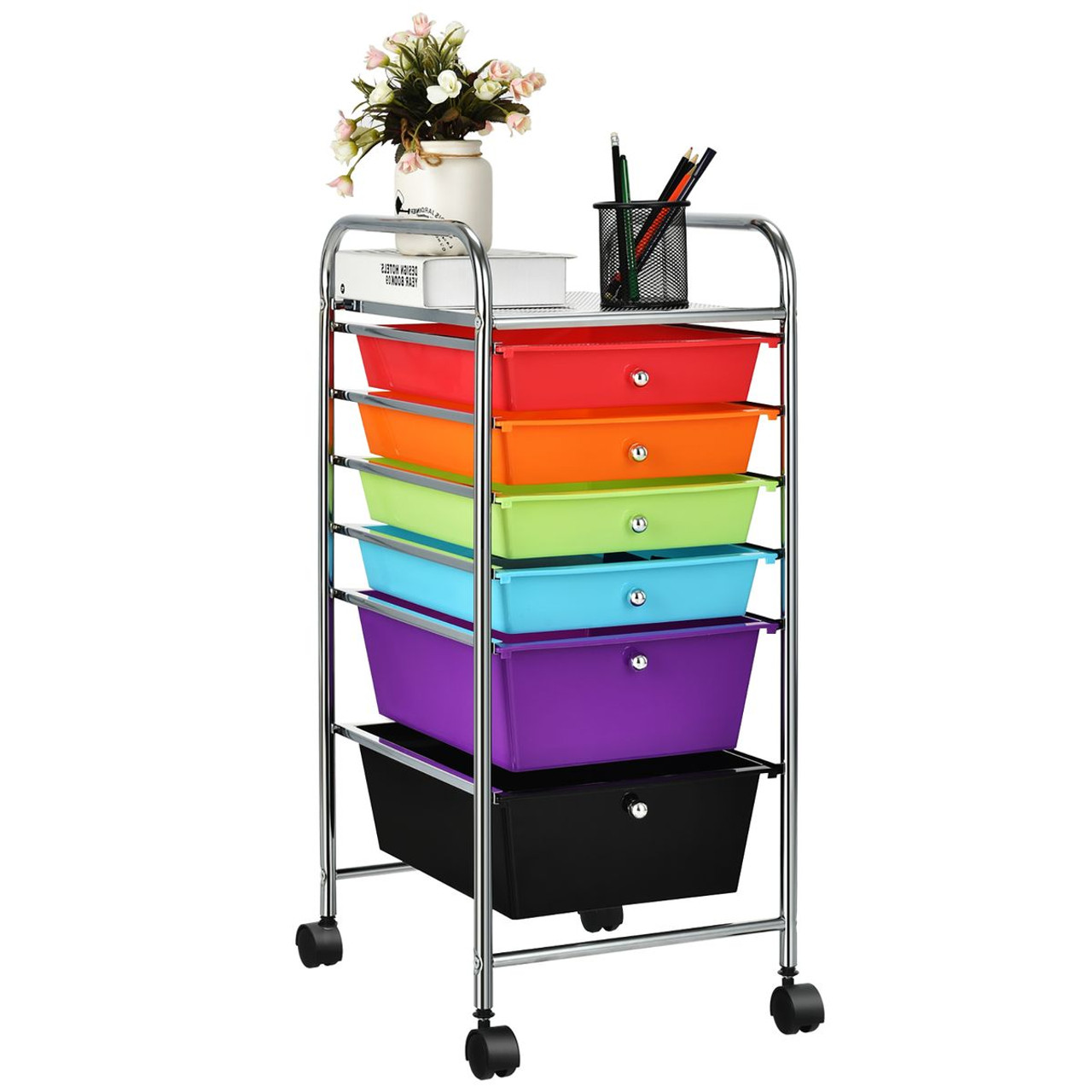 Costway 6-Drawer Rolling Storage Cart  product image
