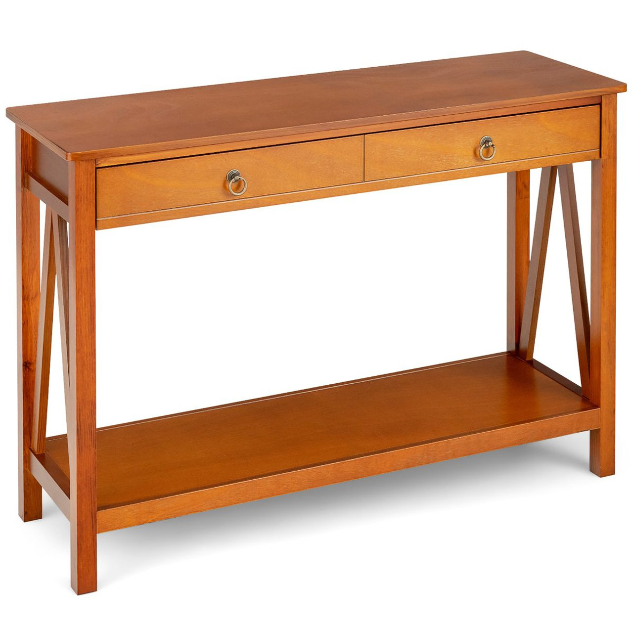 Console Table with Drawer Storage Shelf for Entryway Hallway product image