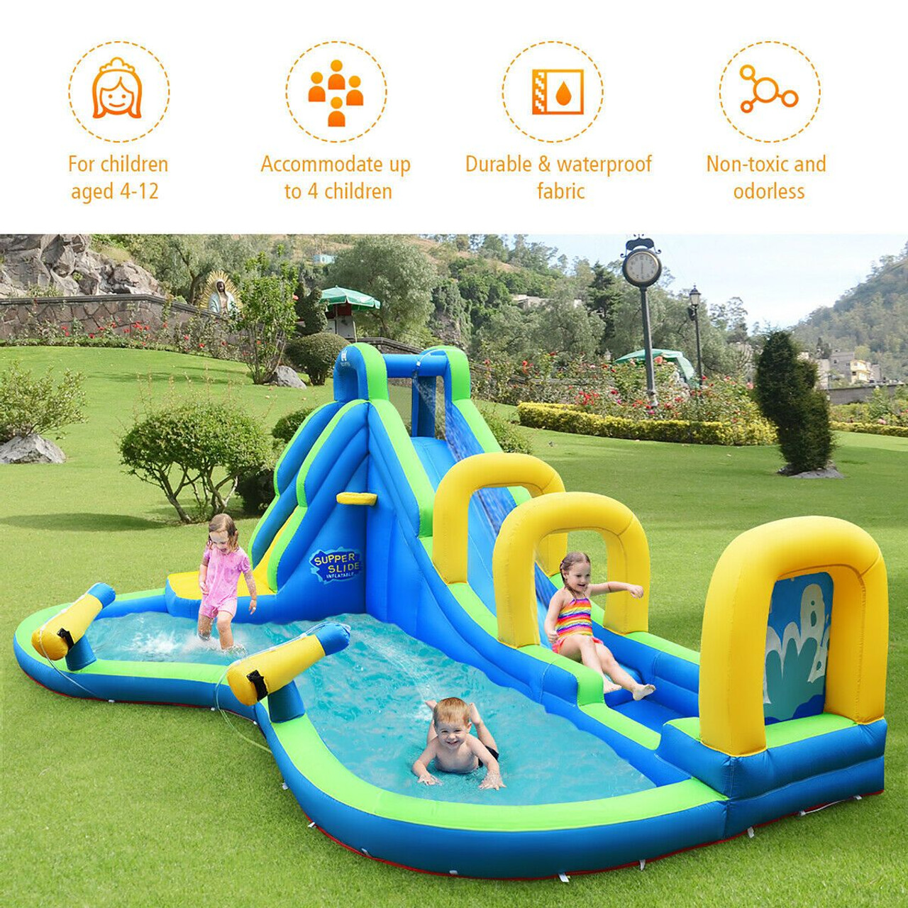 Costway Inflatable Water Slide Bounce House Castle  product image