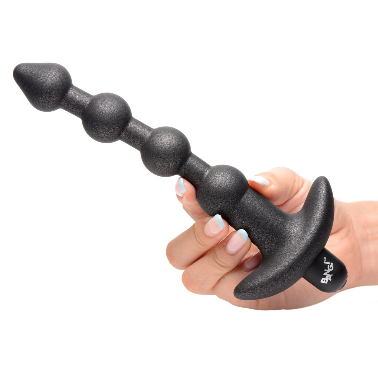 Bang! 25X Platinum Series Vibrating Anal Beads or Plug with LCD Remote product image