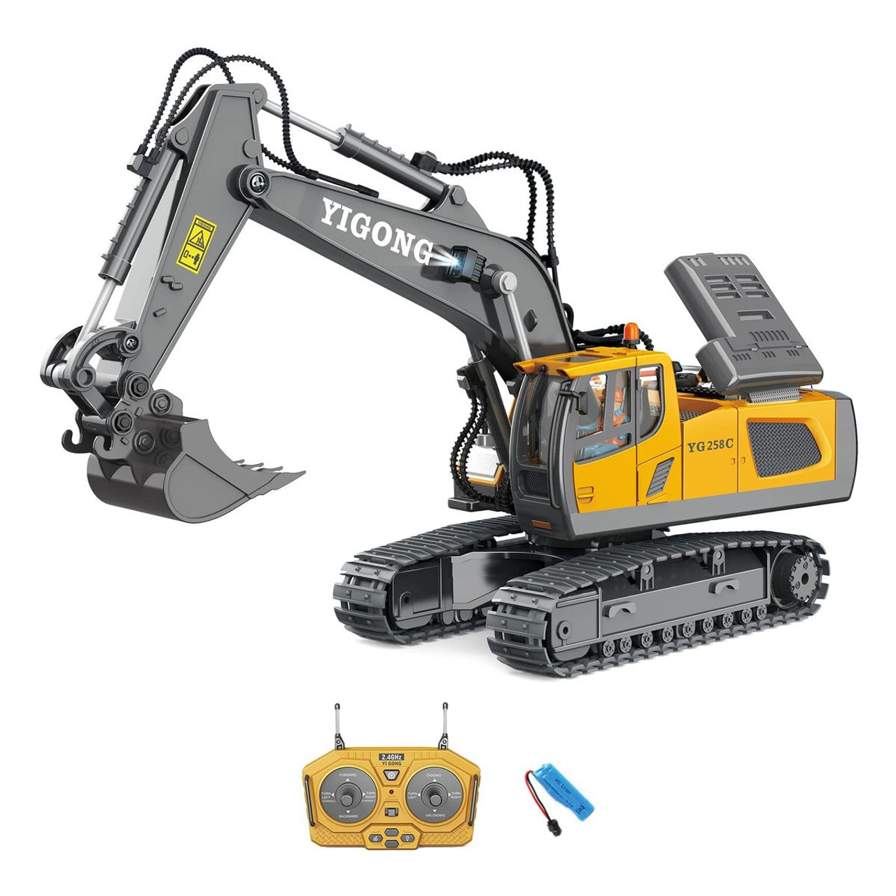 Remote Control Excavator ,1:20 Remote Control Digger Excavator Toys,11CH Engineering Vehicle Excavator Toy product image