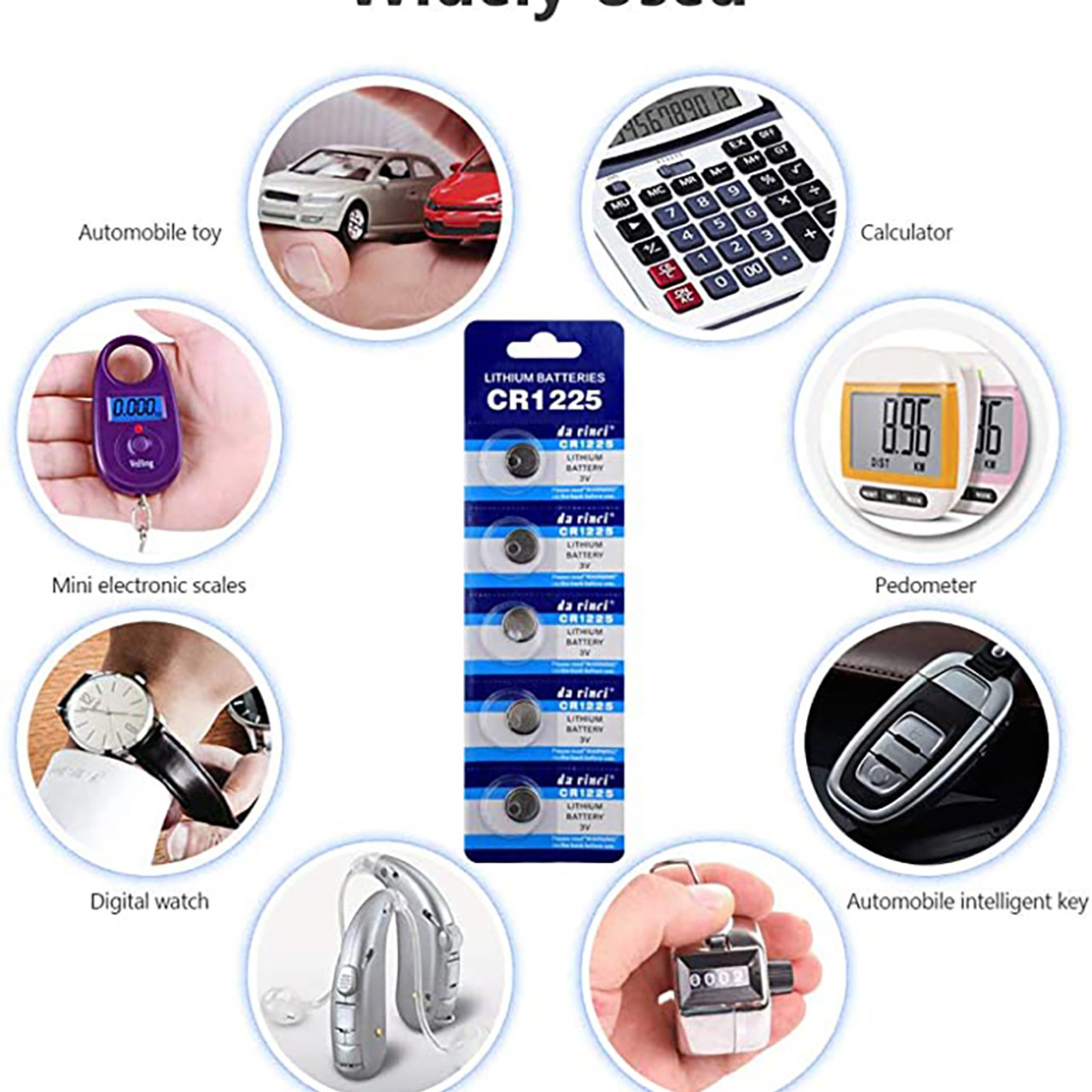 Lithium CR1225 3V Battery for Key Fobs, Calculators, and More (20-Pack) product image