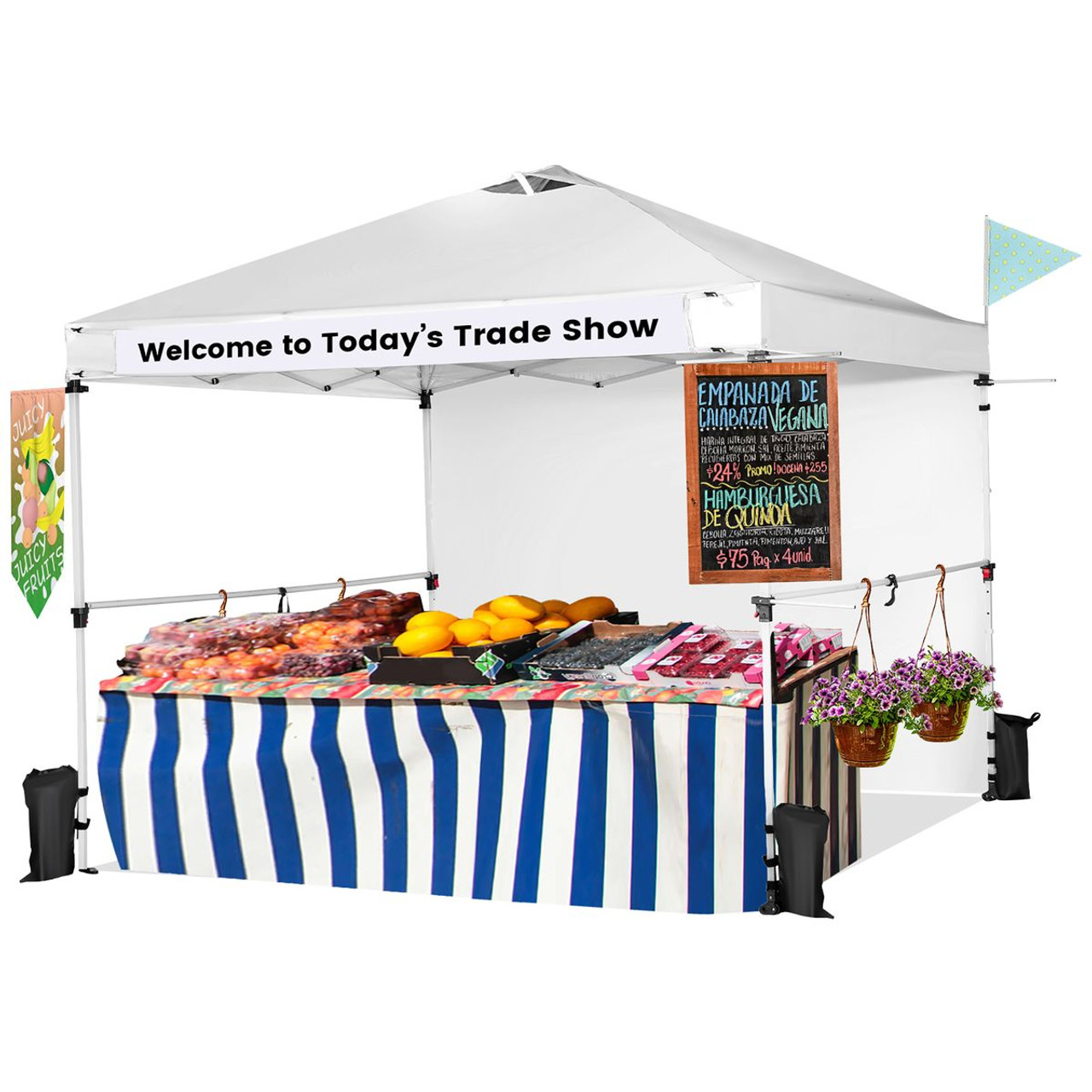 Costway 10'x10' Commercial Pop-up Canopy Tent with Sidewall product image